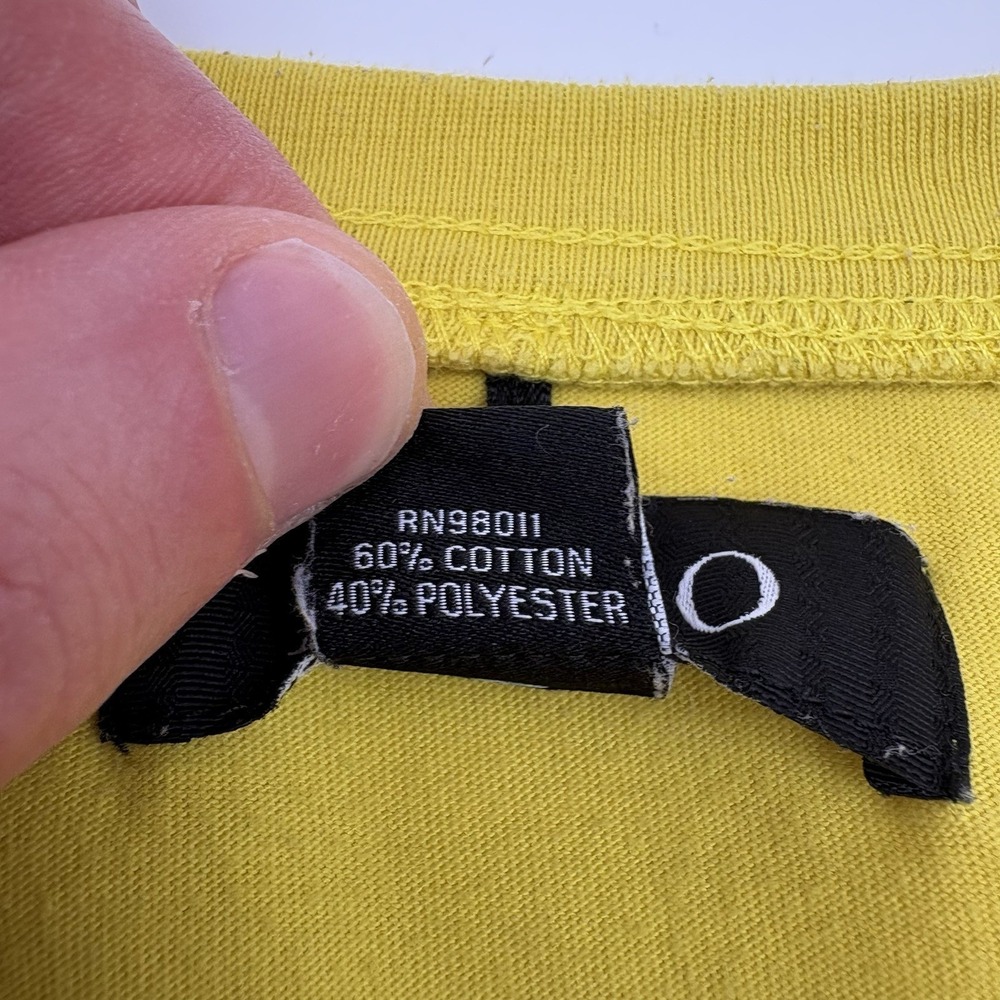 AKOO Mens Shirt 3XL Yellow Graphic Tee No Rvls Racing Car Short Sleeve - Picture 7 of 10